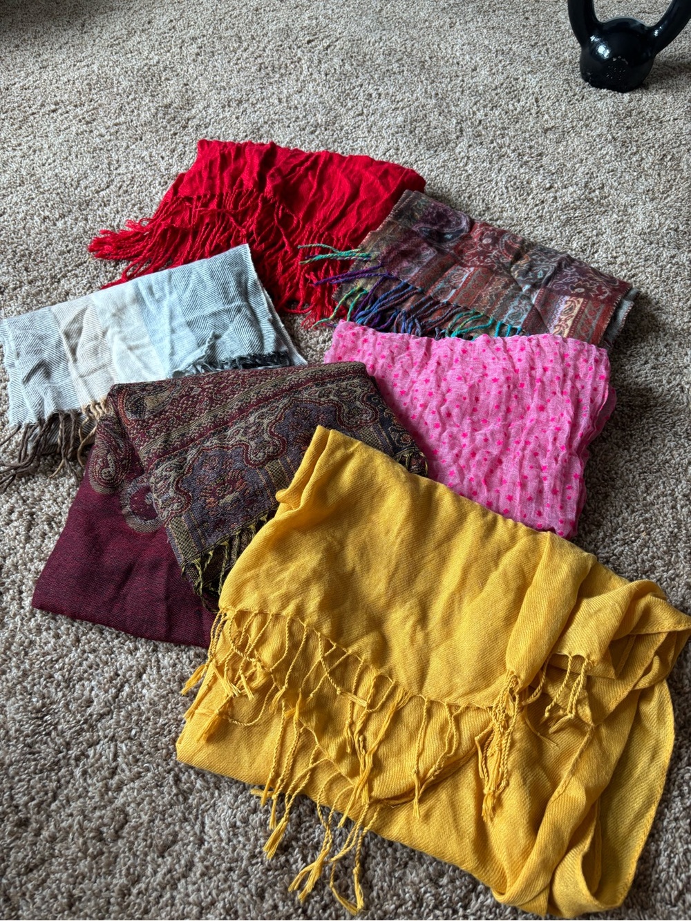 6 Women’s assorted scarves